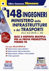 148 ingegneri ministero delle infrastrutture e dei trasporti. Quiz a risposta multipla per la prova preselettiva Formez PA. Con software di simulazione