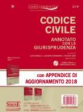 Codice civile annotato con la giurisprudenza-Appendice di aggiornamento 2018. Con CD-ROM