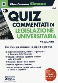 Quiz commentati di legislazione universitaria