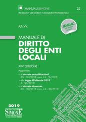 Manuale di diritto degli enti locali