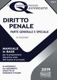 Diritto penale. Parte generale e speciale. Manuale di base per la preparazione alla prova orale