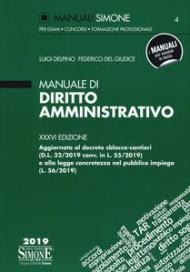 Manuale di diritto amministrativo