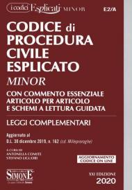 Codice di procedura civile esplicato. Con commento essenziale articolo per articolo e schemi a lettura guidata. Leggi complementari. Con Contenuto digitale per download e accesso on line