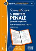 Schemi & schede di diritto penale (generale e speciale). Metodo schematico Simone