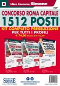 Concorso Roma Capitale. 1512 posti. Kit completo preselezione per tutti i profili