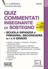 Quiz commentati insegnante di sostegno. Scuola infanzia, primaria e secondaria di I e II grado. Con software di simulazione