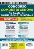 Concorso comune di Genova 49 agenti di polizia locale-municipale. Kit completo di preparazione