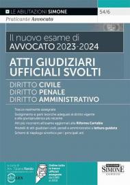 Il nuovo esame di avvocato 2023-2024. Atti giudiziari ufficiali svolti. Diritto civile-Diritto penale-Diritto amministrativo. Con espansione online