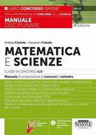 526/12 Manuale Disciplinare Matematica e Scienze Classe di Concorso A28 (EX A059) - Manuale di preparazione ai concorsi a cattedra