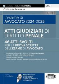 L'esame di avvocato 2024-2025. Orale rafforzato. Diritto penale: tracce svolte. Con espansione online