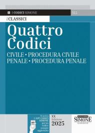 Quattro codici: Civile-Procedura civile-Penale-Procedura penale. Con app Codici Simone per un codice sempre aggiornato