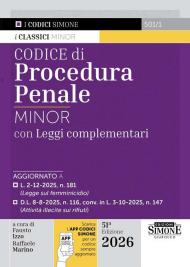 Codice di procedura penale Minor. Leggi complementari. Con APP CODICI SIMONE per un codice sempre aggiornato