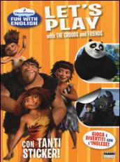 Let's play with the Croods and friends. Dreamworks fun with English. Con adesivi