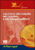 Calcolo dell'usura nei leasing e nei finanziamenti. Con software