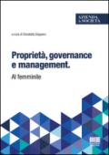 Proprietà, governance e management. Al femminile