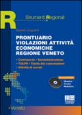 Prontuario violazioni attività economiche regione Veneto. Commercio, somministrazione, TULPS, tutela del consumatore, attività di servizi. Con CD-ROM