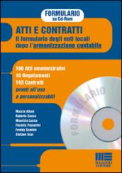 Atti e contratti. Il formulario degli enti locali dopo l'armonizzazione contabile. CD-ROM