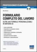 Formulario completo del lavoro. Con CD-ROM