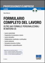 Formulario completo del lavoro. Con CD-ROM