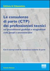 Le consulenze di parte (CTP) dei professionisti tecnici