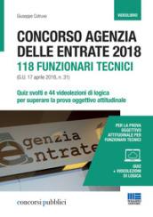 CONCORSO AGENZIA DELLE ENTRATE - 118 FUNZIONARI TECNICI