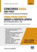 Concorso DSGA 2004 posti. Prima prova scritta. Quesiti a risposta aperta