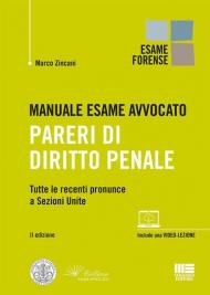 Manuale esame avvocato. Pareri di diritto penale