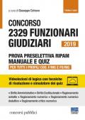 Concorso 2329 funzionari giudiziari 2019. Prova preselettiva RIPAM. Manuale e quiz. Per tutti i profili COD. F/MG e FO/MG