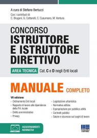 Concorso istruttore e istruttore direttivo. Area tecnica cat. C e D negli Enti locali. Con aggiornamento online