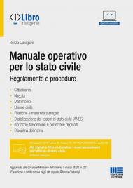 Manuale operativo per lo stato civile. Regolamento e procedure