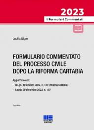 Formulario commentato del processo civile dopo la Riforma Cartabia