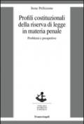 Profili costituzionali della riserva di legge in materia penale. Problemi e prospettive