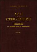 Atti dell'Assemblea costituente