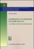 Governance e co-creazione di valore nella p.a. Una rilettura in ottica Service-Dominant Logic