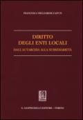 Diritto degli enti locali dall'autarchia alla sussidiarietà