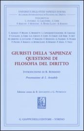 Giuristi della «Sapienza». Questioni di filosofia del diritto