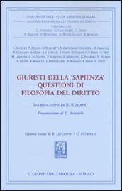 Giuristi della «Sapienza». Questioni di filosofia del diritto