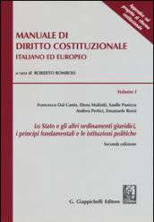 Manuale di diritto costituzionale italiano ed europeo: 1