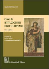 Corso di istituzioni di diritto privato