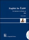 English for law. For classroom or self-study use 2016