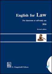 English for law. For classroom or self-study use 2016