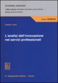 L'analisi dell'innovazione nei servizi professionali