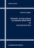 «Itinerari» di una ricerca sul sistema delle fonti: 20