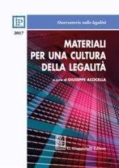 Materiali per una cultura della legalità 2017