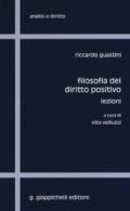 Filosofia del diritto positivo. Lezioni