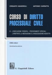 CORSO DI DIRITTO PROCESSUALE CIVILE - III