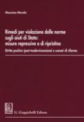 RIMEDI PER VIOLAZIONE DELLE NORME SUGLI AIUTI DI STATO: MISURE REPRESSIVE