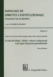 Manuale di diritto costituzionale italiano ed europeo: 2