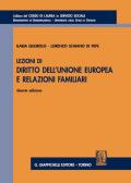 Lezioni di diritto dell'Unione Europea e relazioni familiari