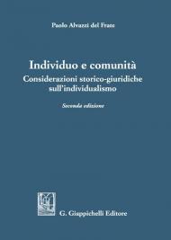 Individuo e comunità. Considerazioni storico-giuridiche sull'individualismo